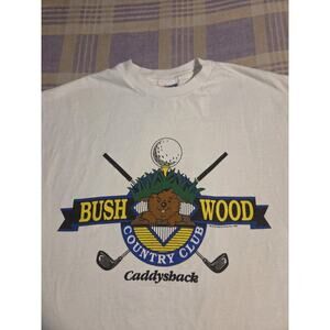 Vtg 90s Caddyshack Golf Movie Promo Bushwood Country Club T Shirt Warner Bros